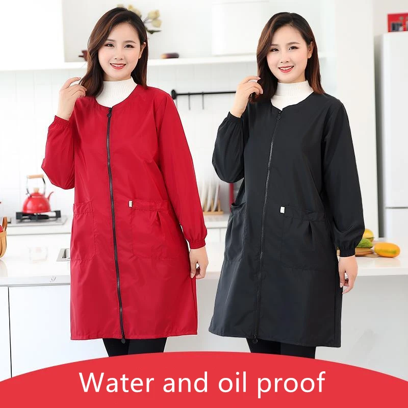 Dog Grooming Uniform Pet Groomer Waterproof Gown Hairdressing Work Clothes Beauty Salon Robe Hairdresser Uniforms Women Y1110 3