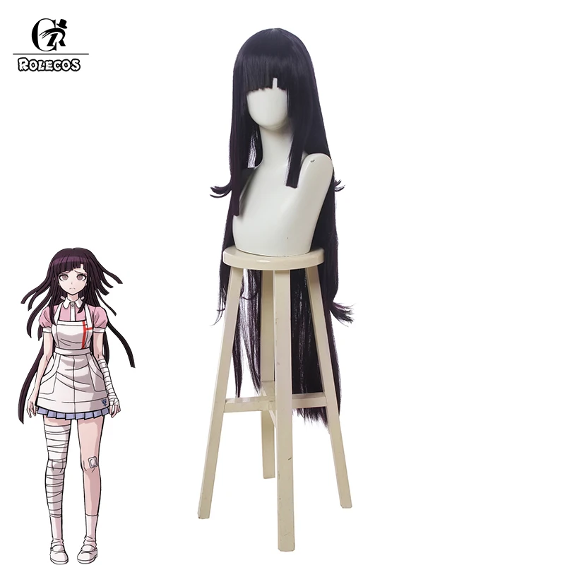 ROLECOS аниме Dangan Ronpa 2 косплей парик Mikan Tsumiki женские длинные волосы 100 см фиолетовый