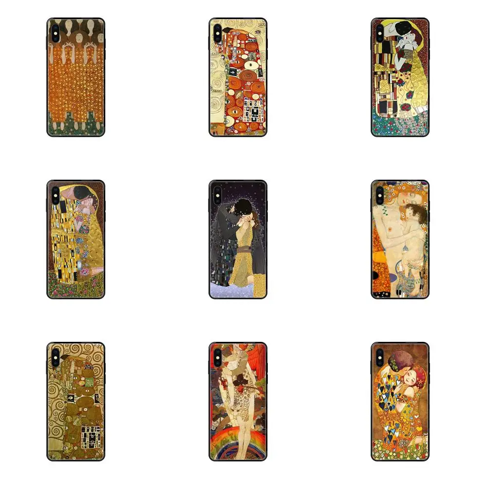 Для Xiaomi Redmi Note 4 5 5A 6 7 8 8T 9 9S Pro Max TPU Новая мода Kiss от Густава Климта Diy окрашенная