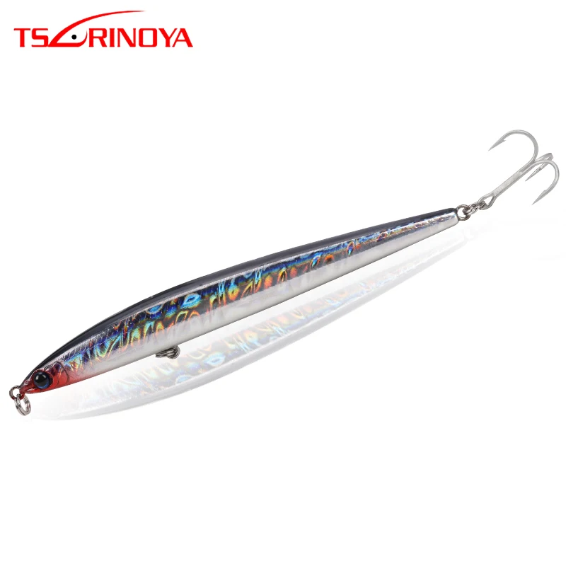 TSURINOYA DW23 Big Pencil Fishing Lure 12.5cm 28g Full Swimming Layer Sinking Lure Long Casting Har