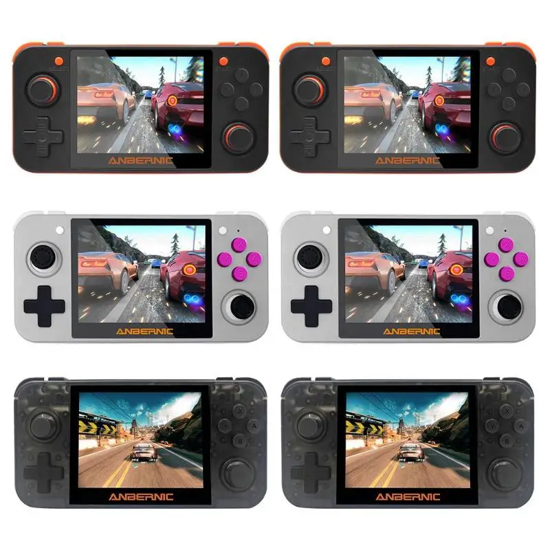 New Retro Game RG350 Video Game Handheld game console MINI 64 Bit 3.5 inch IPS Screen 16G+32G TF Game Player RG 350 PS1 Dropship