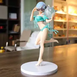 Бесплатная доставка Фигурки Аниме игрушечные: жизнь в другом мире от zero Ram фигура сексуальная девушка Rem фигурка модель B19