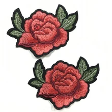 Цветочная вышивка патчи от производителя модные вшитые значки для куртки и кепки могут быть сделаны по вашему логотипу