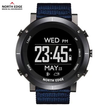 

NORTH EDGE Men Sports Watches Compass Altimeter Thermometer Barometer Heart Rate Pedometer Digital Running Hiking Climbing Watch
