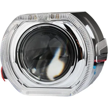 

LED Running Lights Angel Eyes HID Bi xenon Projector Lens 3.0 Inch Headlights H1 H4 H7 Car Retrofit Headlamp APP RGB Devil Eyes