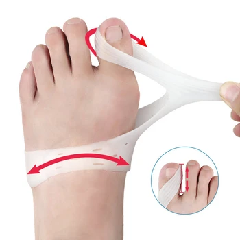

Toe Separator Hallux Valgus Splint Pedicure Tool Bunion Corrector Feet Care Bone Thumb Straightener Pedicure Orthosis 2pcs