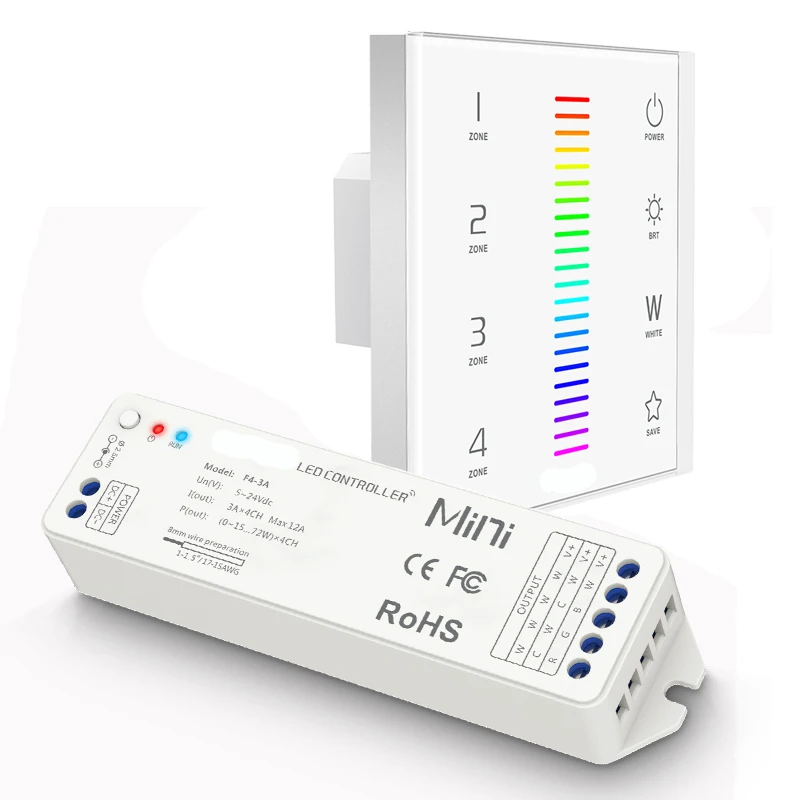 Новый светодиодный регулятор полосы RGBW 110 В 220 в 2 4 ГГц RF беспроводной DMX