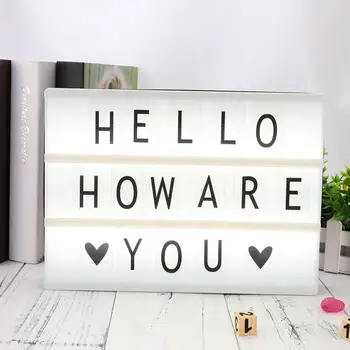

85Pcs A4 LED Cinema Lightbox 35*65mm Replacement Letters Numbers DIY/LED/Cinema/Confession Light Box Card Decoration Lamp