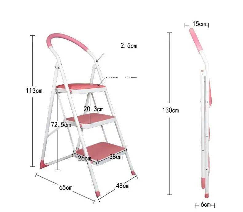 Cucina Tangga Lipat echille Pliante Ванная комната для пожилых людей Escalera Plegable кухонный стул Escaleta Escabeau Stepladder ступенчатый стул