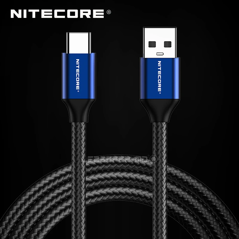 NITECORE UAC20 3.3ft USB-C to USB-A 2.0 3A Fast Charging Cable