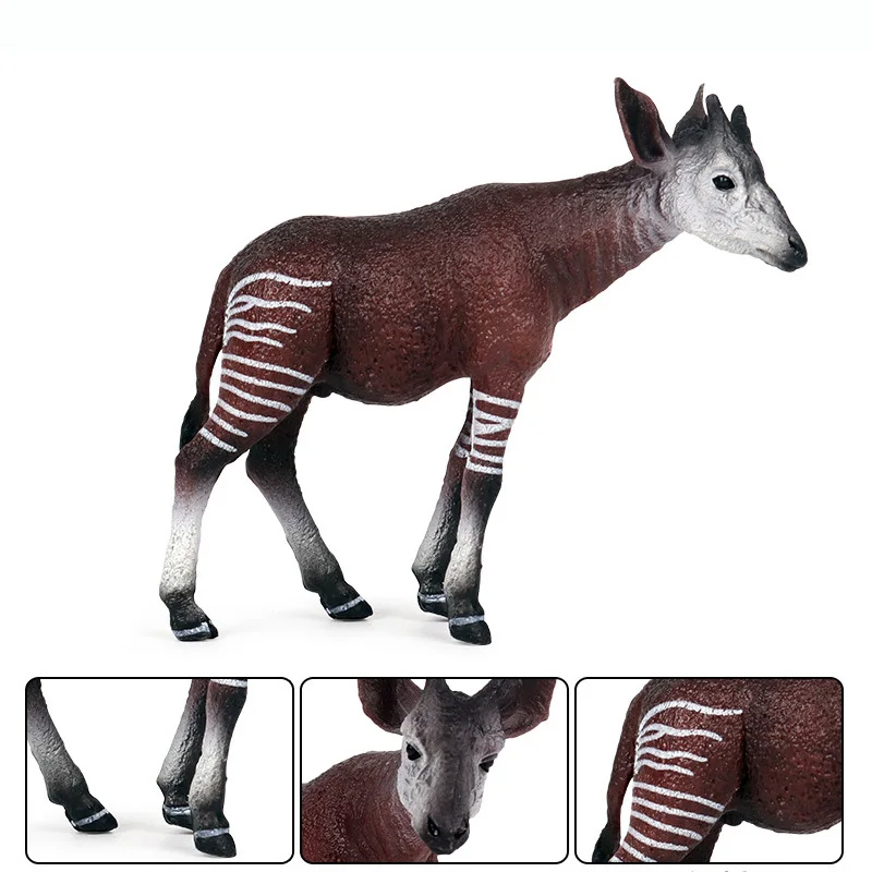 Okapi фигурки животных коллекционные игрушки дикие животные познавательные
