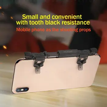 

Mobile Phone Game Pad Shooter Controller Trigger Fire Chicken Button Artifact The Handle Button Mobile Acce Eating Phone St D5I6