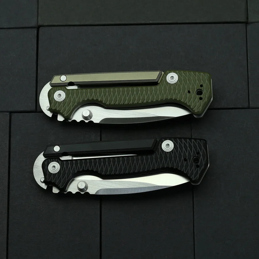 AD15 Pocket Folding Knife G10 Aluminum Or Titanium Handle Outdoor Camping Hunting Fishing Survival Tactical Fruit Utility Tools 6