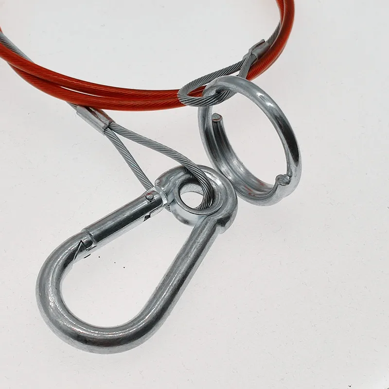 CVP Trailer Breakaway Safety Cable Plastic Coated 1 Metre Car Towing Van Caravan Parts Horse Accessories Heavy