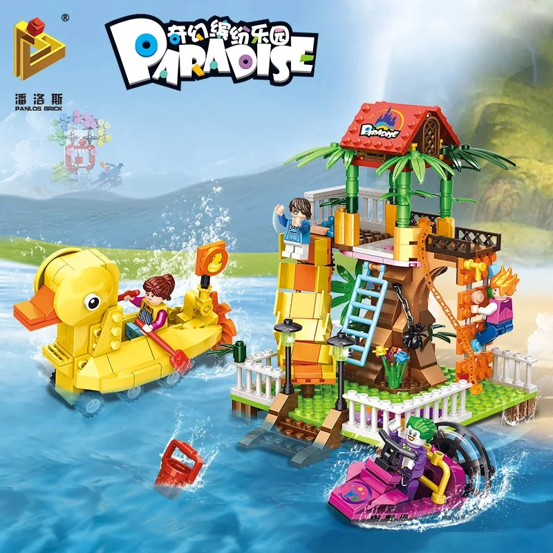 

Pan luo si Fantasy Colorful Paradise Series Children'S Educational ENLIGHTEN Assembled Small Particles Building Blocks Toy
