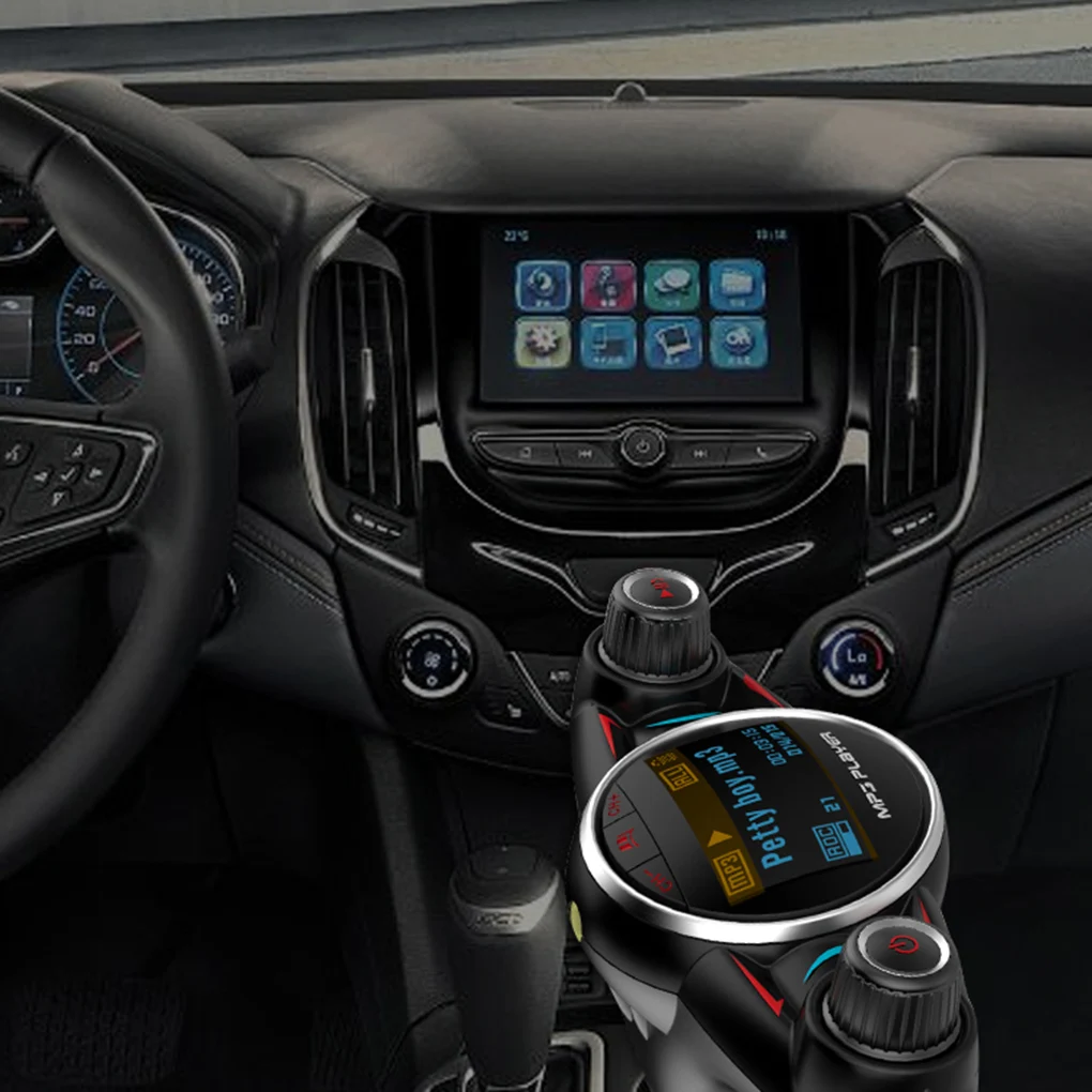 ACCNIC Bluetooth беспроводной Автомобильный MP3-плеер громкой связи fm-передатчик AUX аудио USB зарядное устройство ЖК-дисплей Автомобильный fm-модулятор