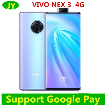 

Original New Vivo Nex 3 4G LTE Cell Phone Snapdragon 855 Plus 6.89" Super Amoled 8GB RAM 128GB ROM 64.0MP 44W Charger