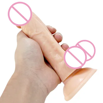 7.08 inch/18 cm Realistic Dildos Strapon Thick Giant Dildo Anal Butt with Suction Cup Soft Penis Sex Toys For Women Masturbate 4