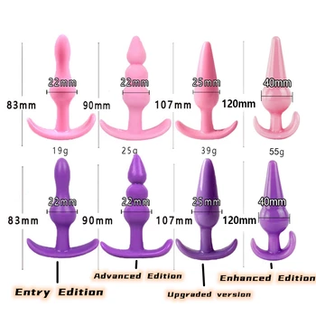 Silicone Anal Beads Jelly Anal Plug Butt Plug G-spot Prostate Massager Dildo Anal Plug Gay Sex Erotic Products For Woman Men Hot 6