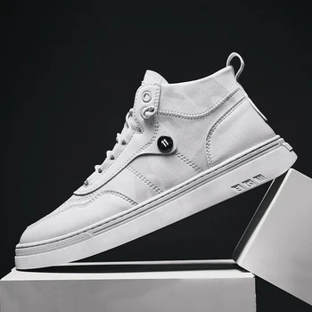 

high quality High top Casual Shoes for Men Beige Outdoor Sport Sneaker for Male Size 39-44 Light Weight Anti-Slippery Shoes