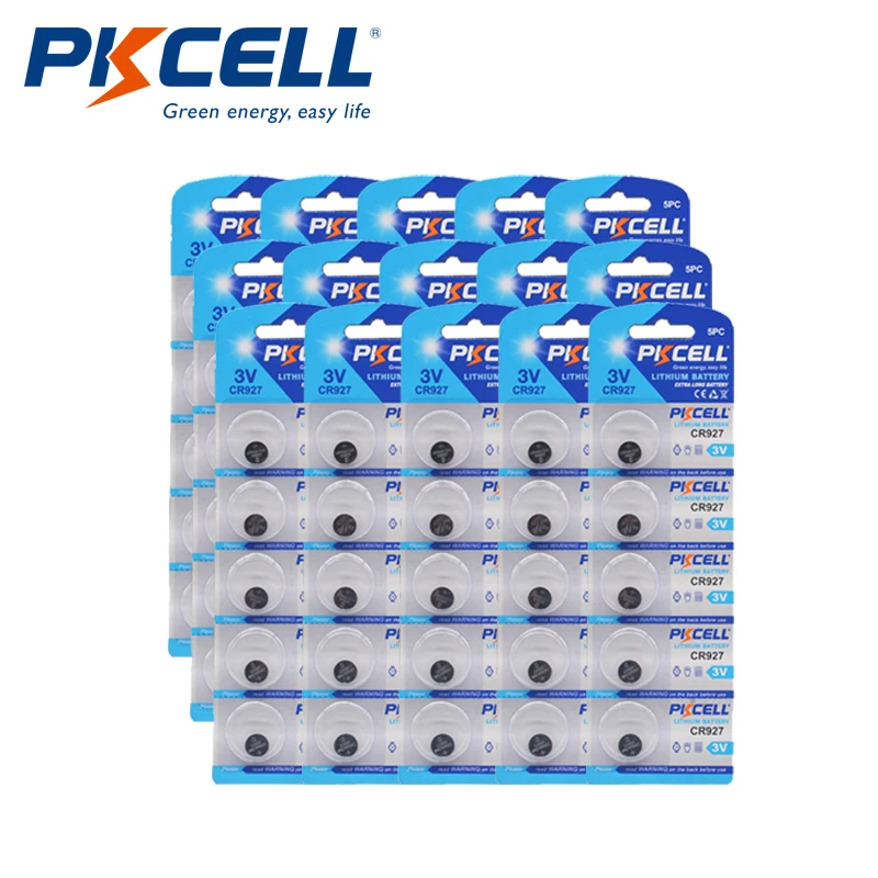 100 шт./20 карт литиевая батарея PKCELL 3 в CR927 DL927 ECR927 5011LC CR 927 | Электроника
