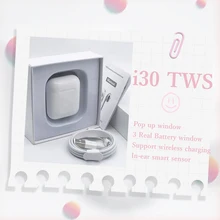 I30 TWS всплывающие отдельные беспроводные наушники 6D Super Bass Bluetooth 5,0 наушники i30TWS наушники PK i20 i10