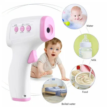 

Infrared Thermometer Forehead Ear Non Contact Digital Thermometer LED Backlight Fever Monitor Thermometer