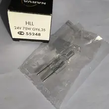 Narva HLL 24V 75W HALO GY6.35 осевая галогенная лампа, офтальмологическая Стоматологическая, DR CT, 24V75W лампа, 438855248 и 55248