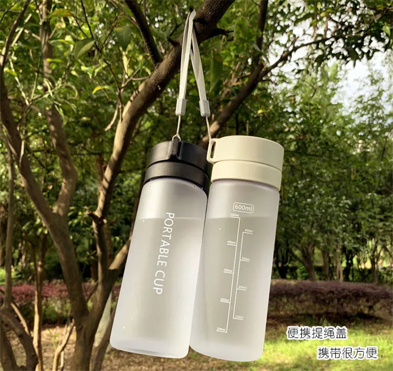 600/800ML BPA Free Leak Proof Water bottle Portable Sports Climbing Hiking Direct Drinking Bottle