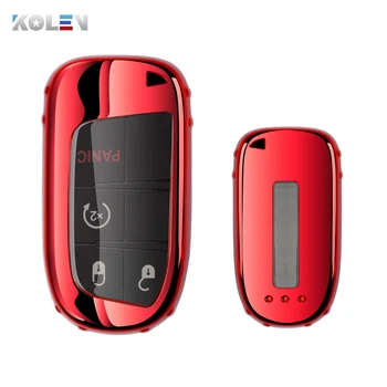 TPU Car Remote Key Full Cover Case portachiavi per Fiat Jeep Renegade Grand Dodge Ram 1500 Journey Charger Dart Challenger Chrysler