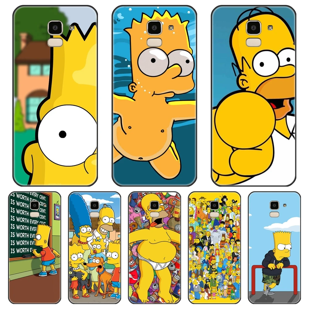Гомер Дж. Силиконовый чехол Simpsons для Samsung Galaxy J4 J6 J8 Plus 2018 J3 J5 J7 2015 2016 2017 J2 Prime|Бамперы|