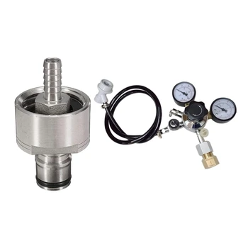 

Carbonation Cap 304 Stainless Steel Carbonator with Home Brew Beer Gas Line Assembly