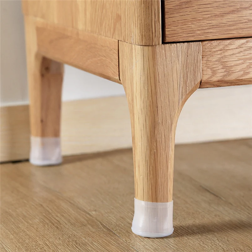 4pc table and chair legs silicone cap pad furniture table foot cover floor protection pad non-slip silicone table and chair 30D2 (9)