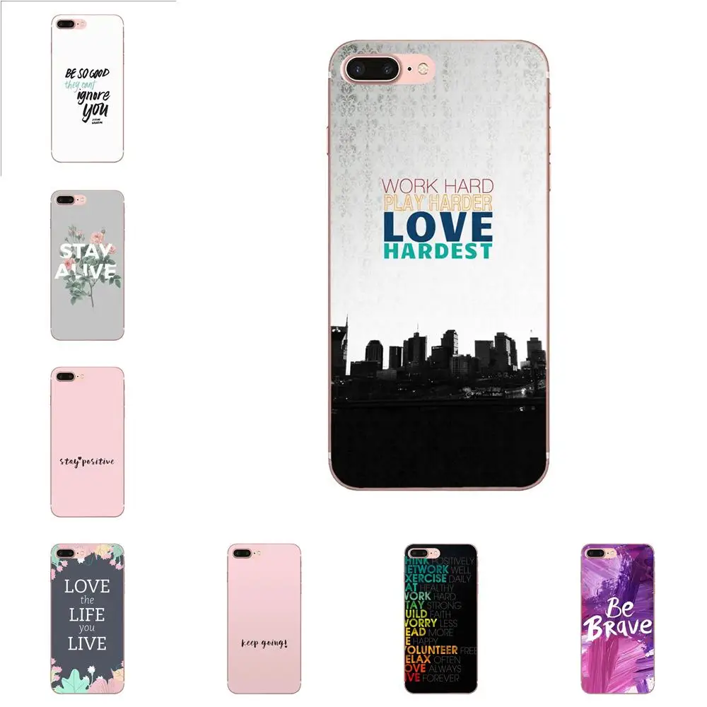 TPU Design Inspirational In English Ultrathin For Huawei Honor Mate 7 7A 8 9 10 20 V8 V9 V10 G Lite Play Mini Pro P Smart | Мобильные