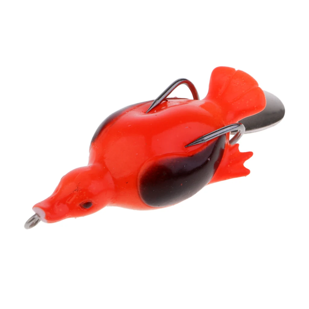 1 Piece 7cm 3D Eyes Little Duck Soft Fishing Lure Silicone Crankbaits Strong Fish Attracting Accessories