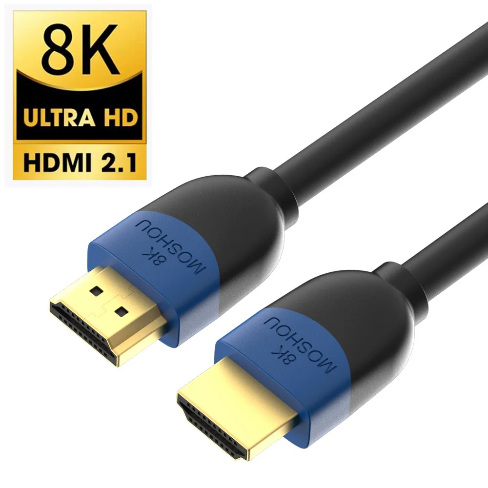 Moshou Hdmi 2.1 Cavo Per Ps5 Rtx 3080 Cavo Hdmi 8K/60Hz 4K/120Hz 48Gbps Filo Hd 8K Per Xbox Serie X Rtx3070 Cabo