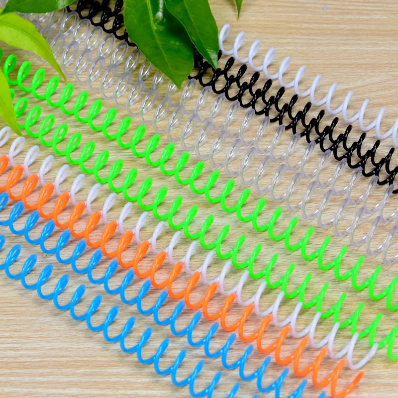Plastic Binding Coil Loose Leaf Binding Coil Plastic Binding Rings Notebook Accessories 20PCS 30-hole Notebook Binding Spiral Ring Book Single Wire Ring Single Coil