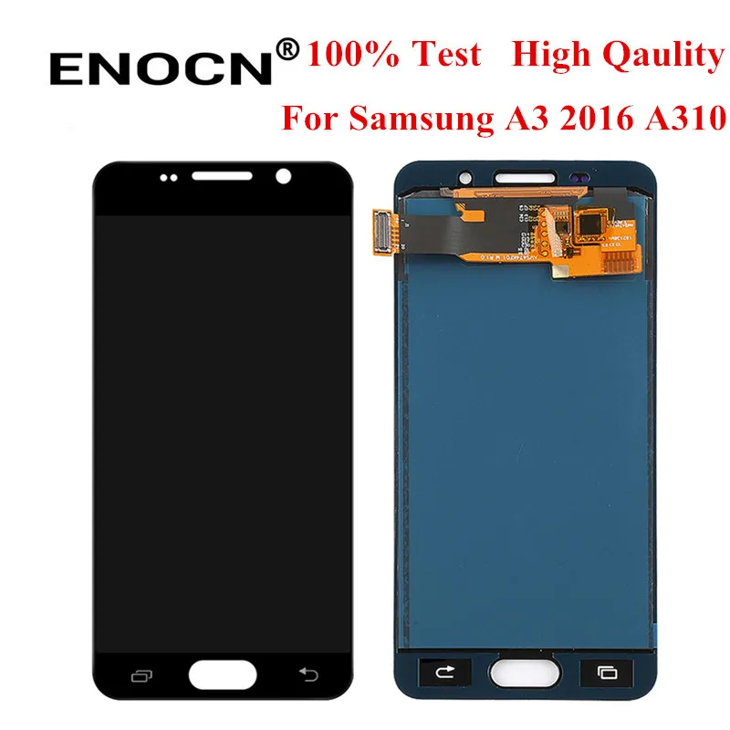 ENOCN для Samsung Galaxy A3 2016 A310 SM A310F A310M A310Y TFT ЖК дисплей сенсорный экран дигитайзер с