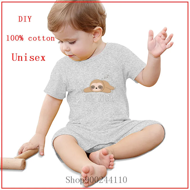 QQIAEJIA Just A Girl Who Loves Sloths Newborn Baby Funny Short Sleeve Cotton Bodysuits Outfits 193