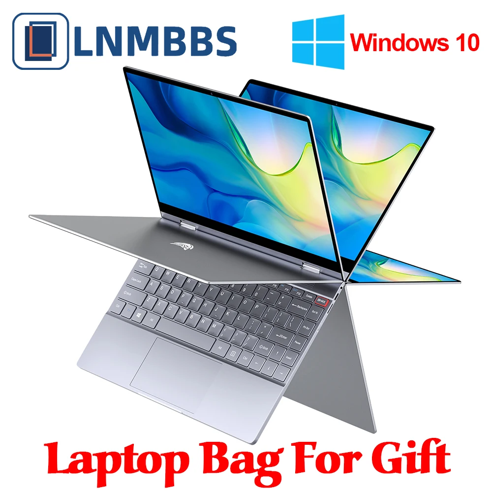 LNMBBS 360 ° ноутбук Ноутбук 13,3 дюймов 8 Гб LPDDR4 256 ГБ SSD 1920*1080 ips сенсорный экран intel N4100 BT5.0 wifi камера Тонкий ноутбук