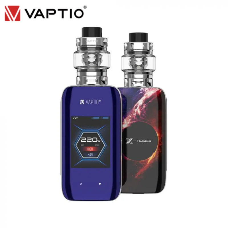Vaptio X-HUBBLE GRAMPUS KIT e cigarette vape kit 220W box mod 5ml vaporizer Touch Screen Buttons 2.0inch TFT color screen 18650