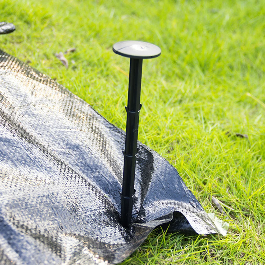 20x Ground Garden Fix Pegs Weed Barrier Fabric Stake Fixing Hooked