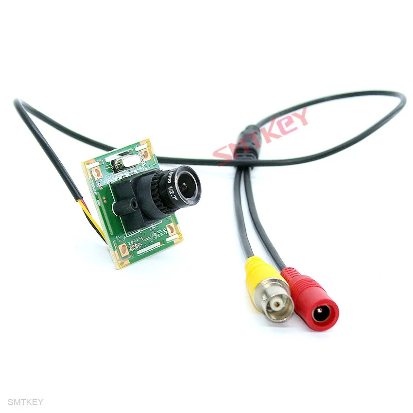 SMTKEY 700TVL цветная CMOS аналоговая камера HD 3,6 мм объектив PCB модуль CCTV камера безопасности DIY монитор камера