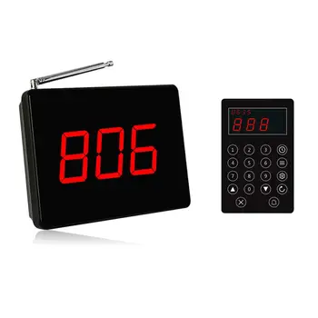 

SINGCALL Kitchen Calling Display System Call Waiter, One APE100 Multi-function Pager and One Small Screen Receiver