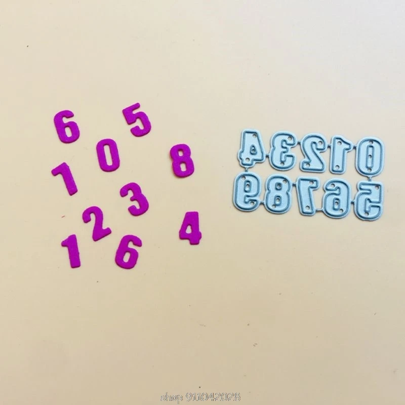 Troqueles de corte de Metal para números, plantilla para álbum de recortes, bricolaje, álbum de estampillas estampado de tarjeta de papel, decoración, N24 20, envío directo