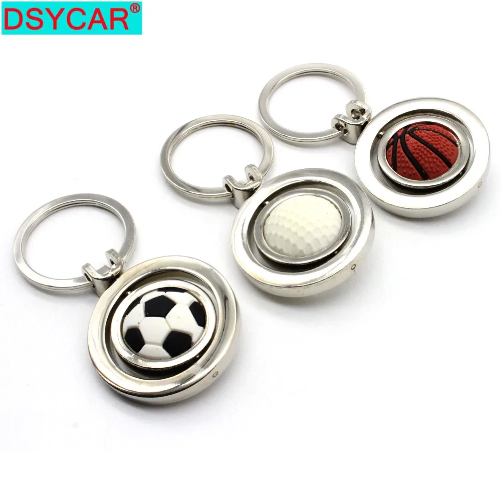 DSYCAR 1 шт. спортивный брелок для ключей гольфа/футбола/баскетбола креативный