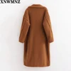 XNWMNZ Winter long Coat women elegant Teddy coats Stylish Female Thick Warm Cashmere Jacket Casual Girls Streetwear large sizes ► Photo 2/6