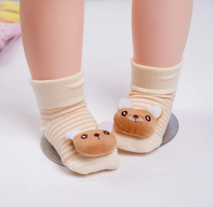Носки для новорожденных носки для маленьких мальчиков от 0 до 12 месяцев, носки для девочек детские носки хлопковые нескользящие носки - Цвет: 7