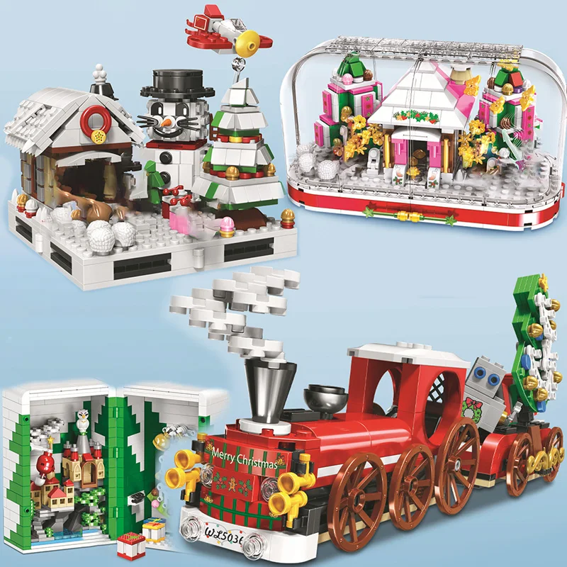 lego christmas train sets