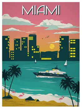 

400X300MM miami_poster_PRINT_UPDATE_FINAL jumbo fridge magnet SFM-0503